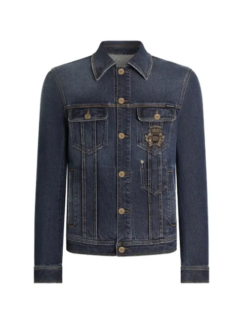 Dolce & Gabbana denim jacket with logo patch
