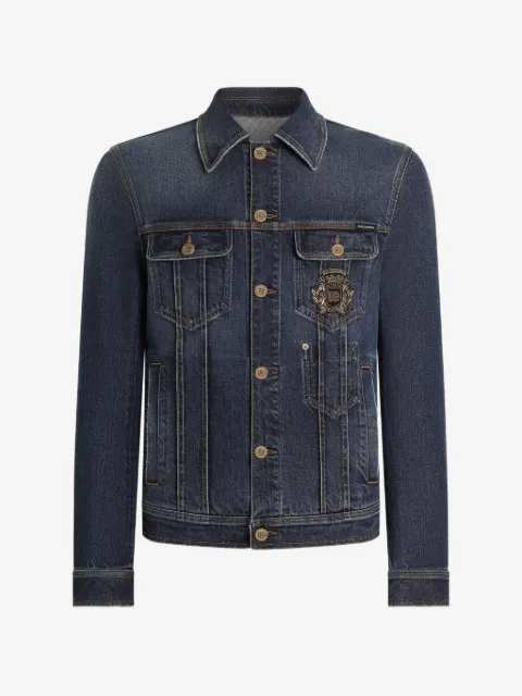 Dolce & Gabbana denim jacket with logo patch