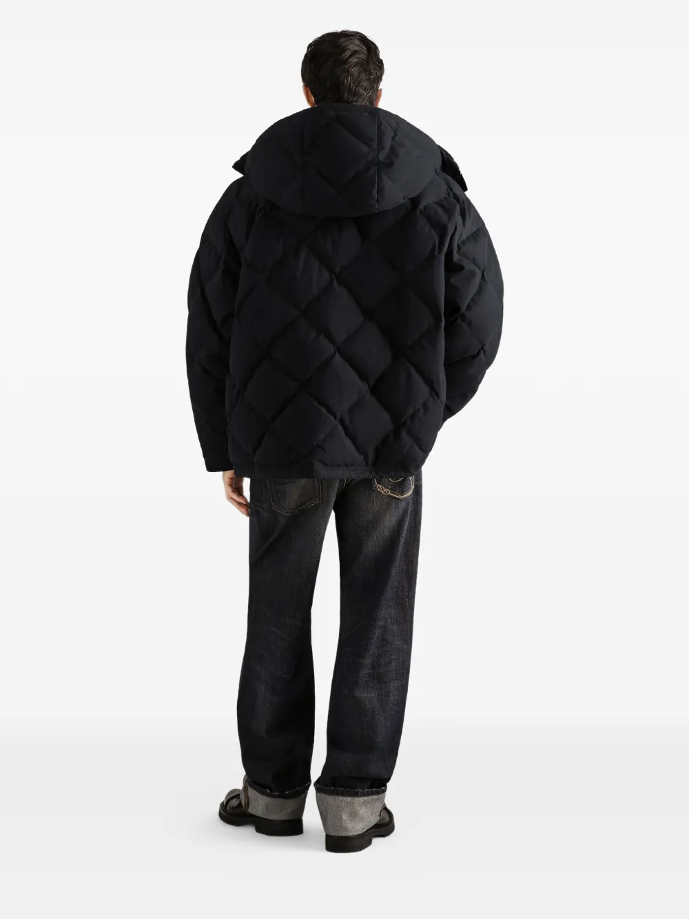 Dolce & Gabbana Gewatteerde katoenen jack Blauw
