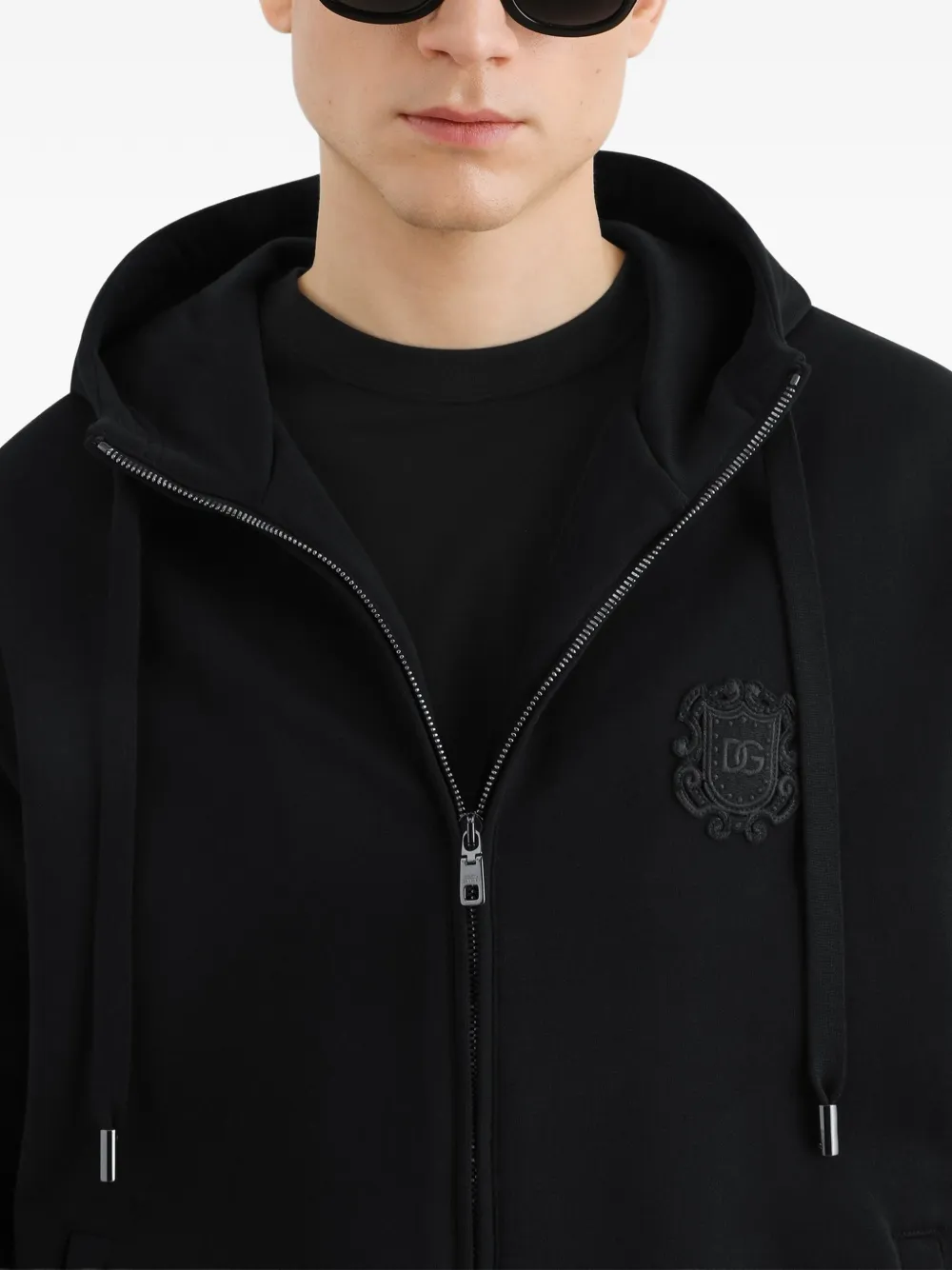 Dolce & Gabbana Sweater met capuchon Zwart
