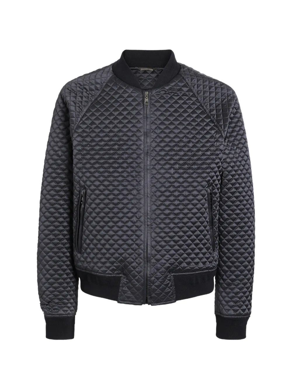Dolce & Gabbana silk satin quilted bomber jacket