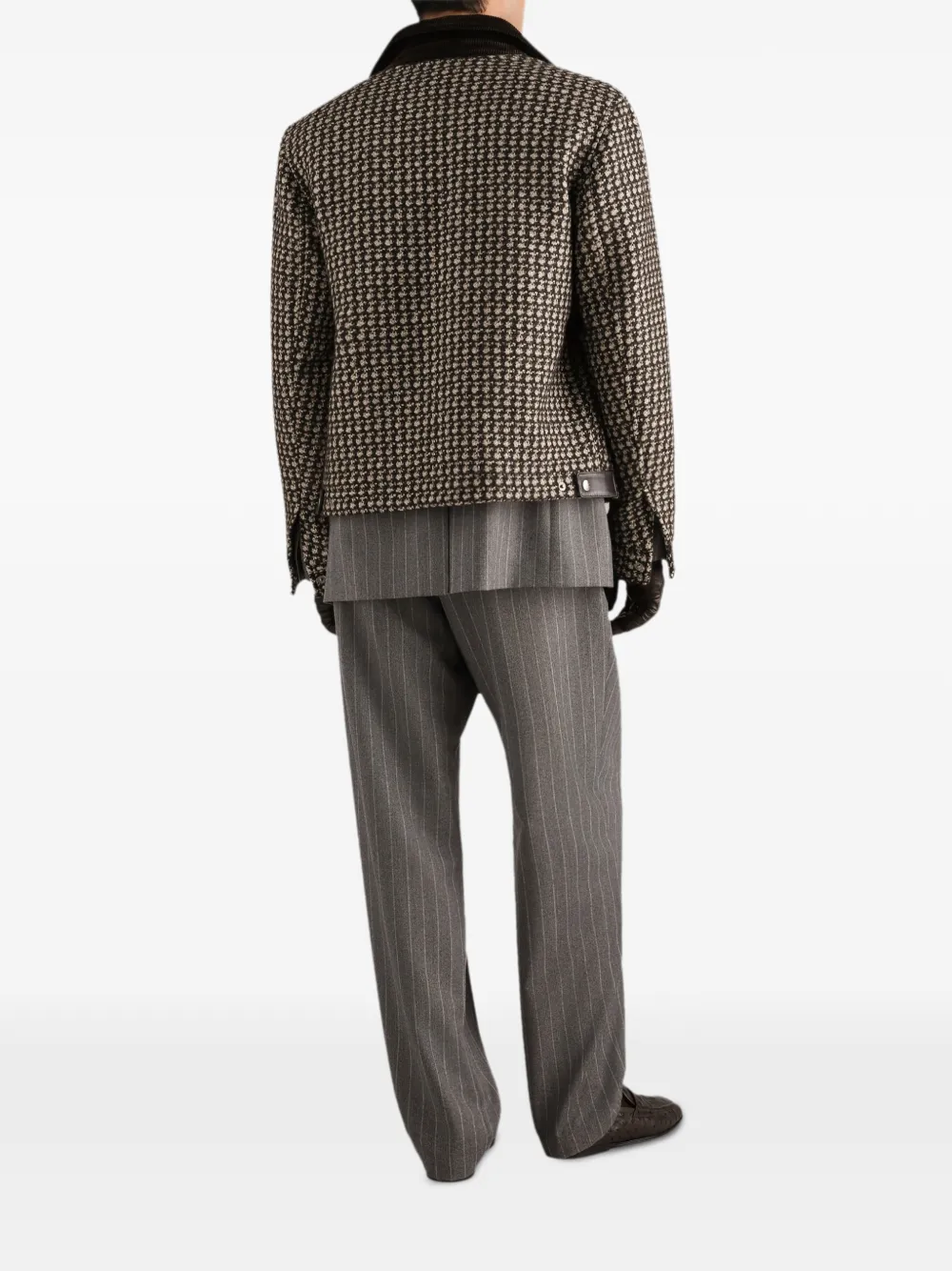 Dolce & Gabbana Jack met pied-de-poule print Bruin