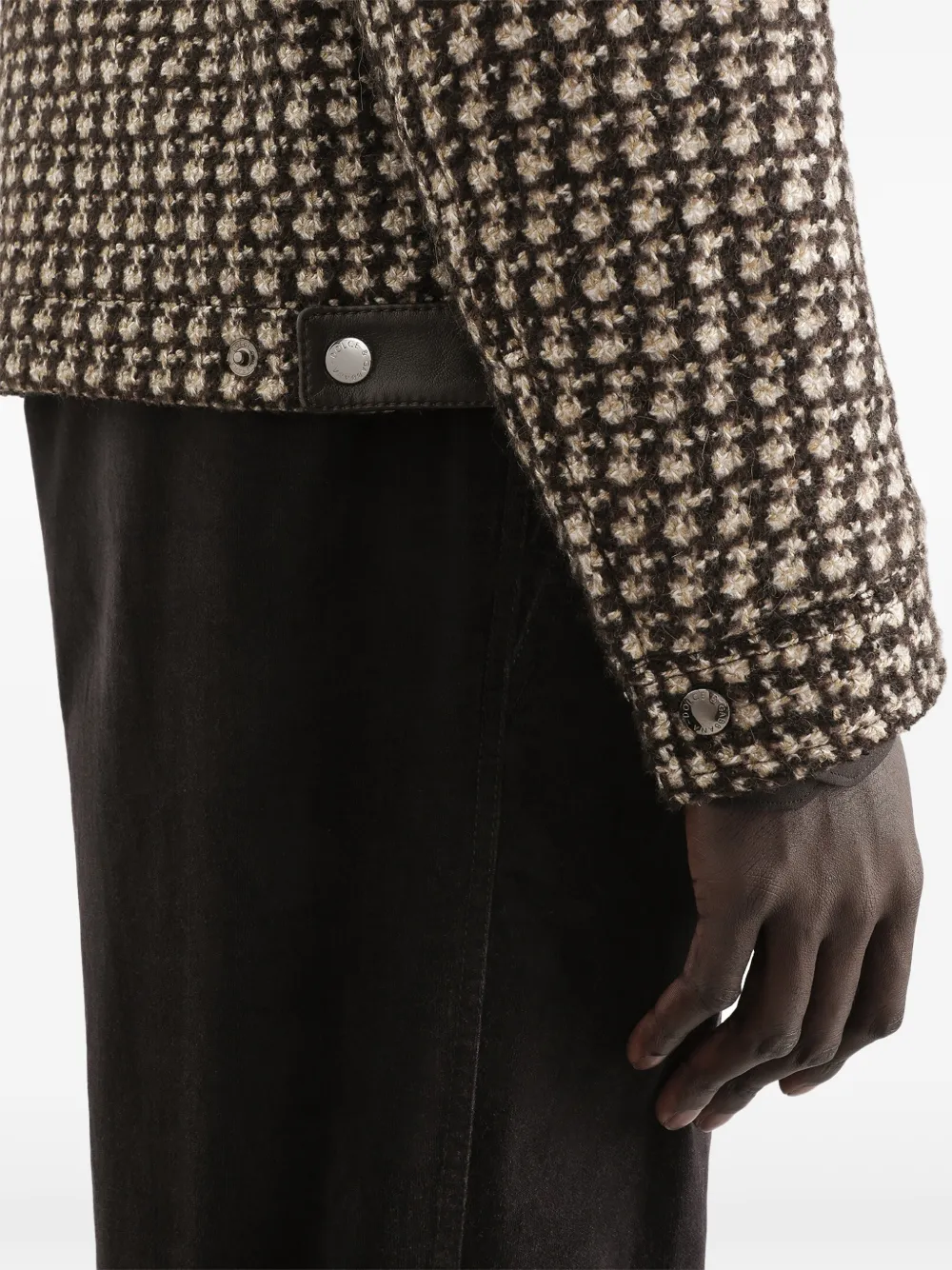 Dolce & Gabbana Jack met pied-de-poule print Bruin