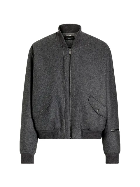 Dolce & Gabbana Gefütterte Flanell-Bomberjacke