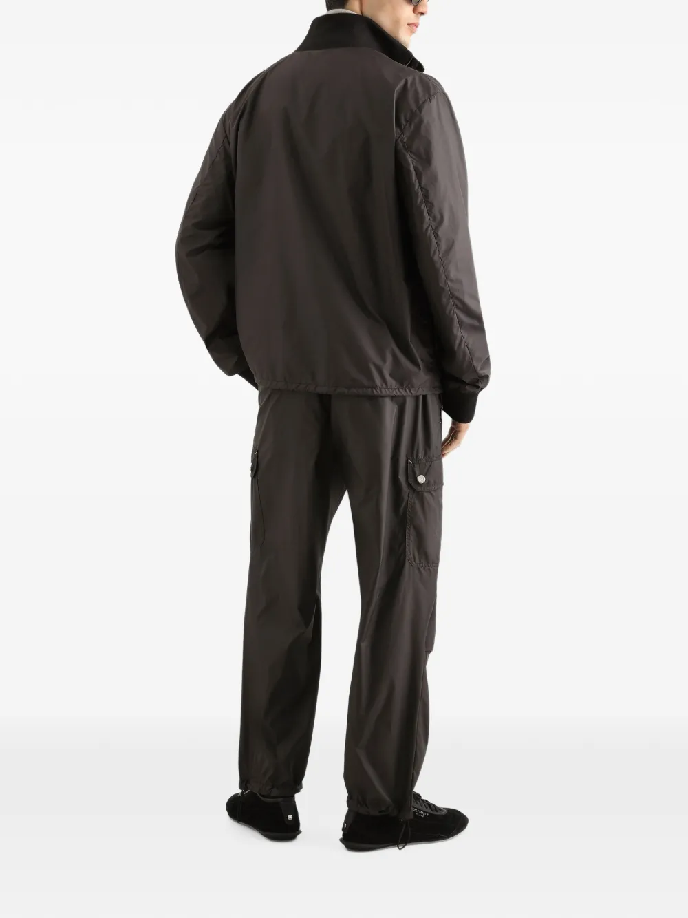 Dolce & Gabbana Gewatteerd nylon jack Zwart