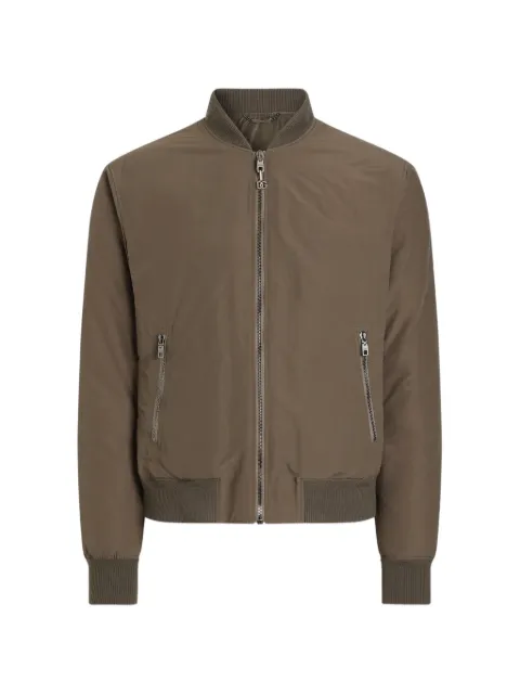 Dolce & Gabbana padded canvas bomber jacket