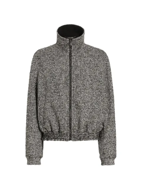 Dolce & Gabbana chevron-pattern bomber jacket