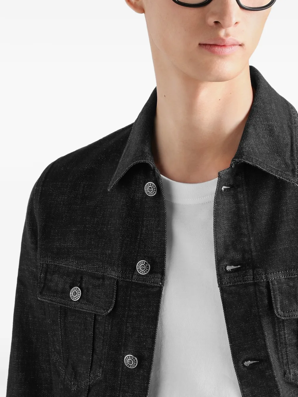 Dolce & Gabbana Denim jack Zwart