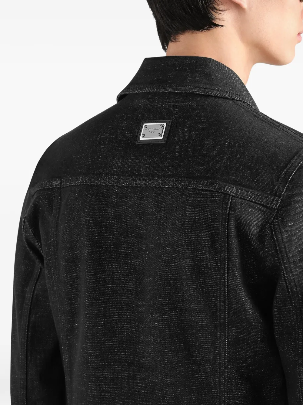 Dolce & Gabbana Denim jack Zwart