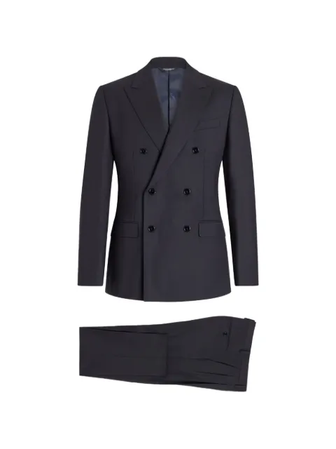Dolce & Gabbana double-breasted Martini light wool gabardine suit