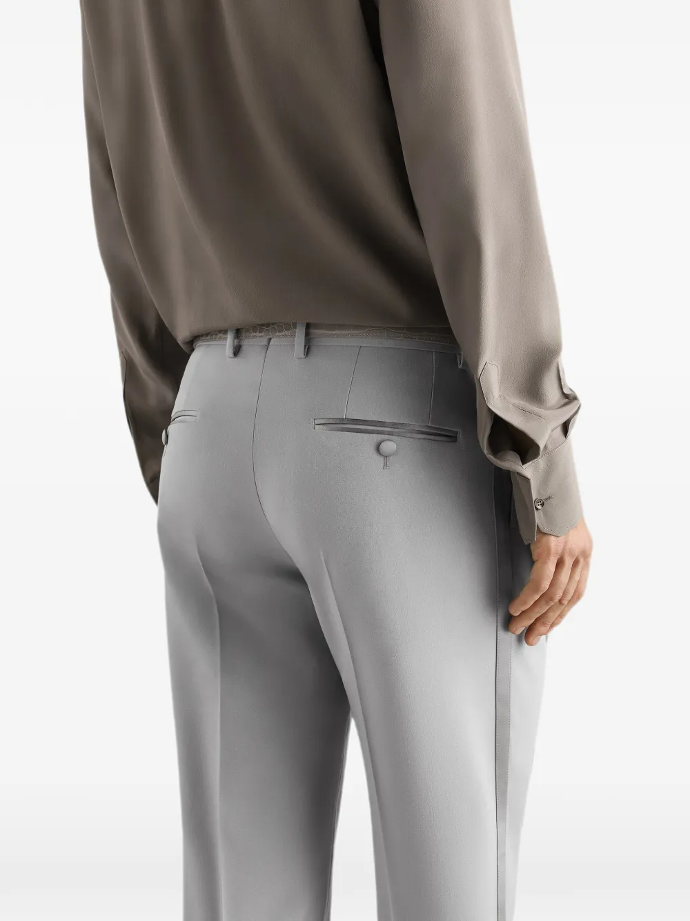 Dolce & Gabbana Geribbelde broek Grijs