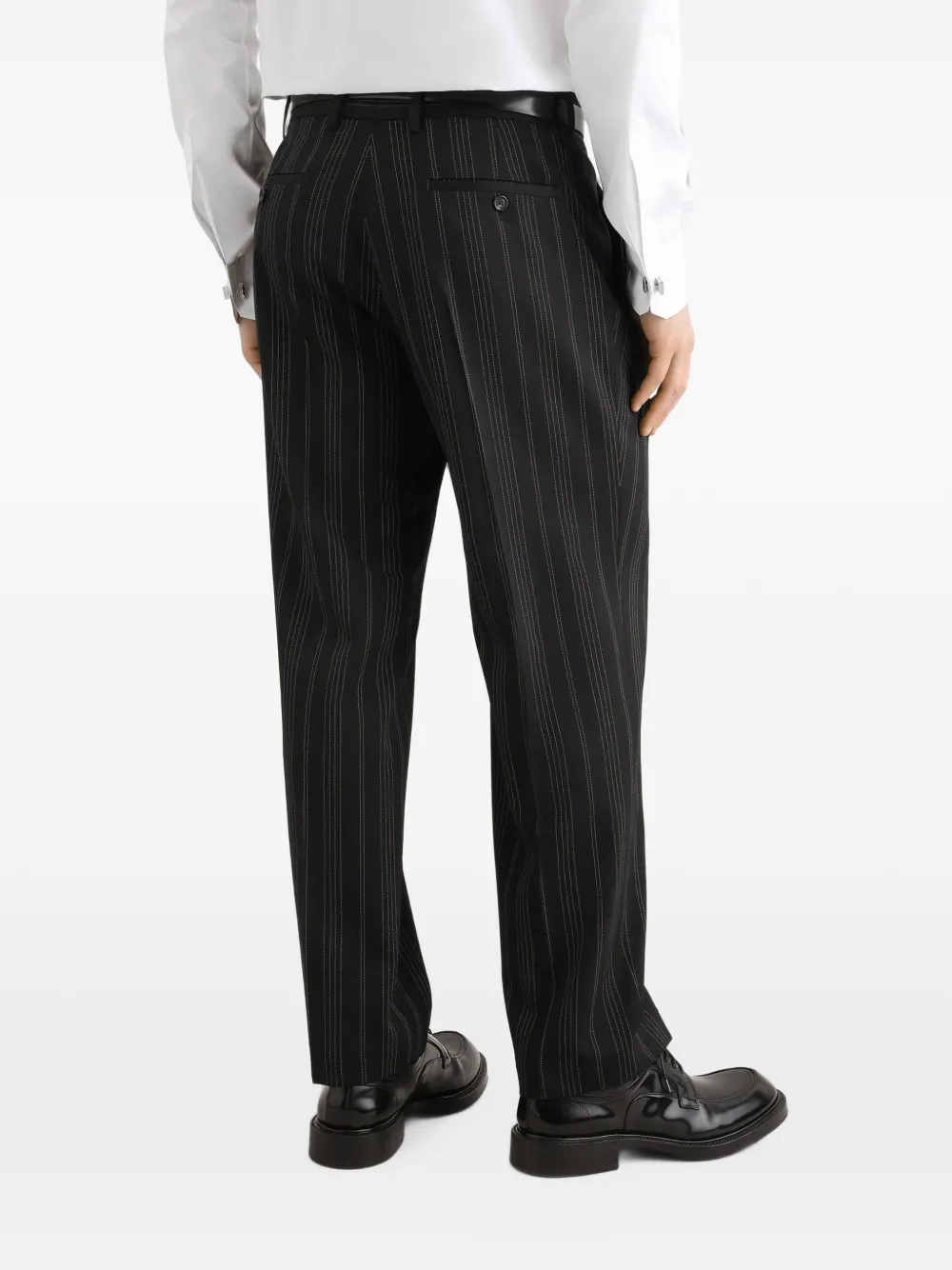 Dolce & Gabbana Gestreepte broek Zwart