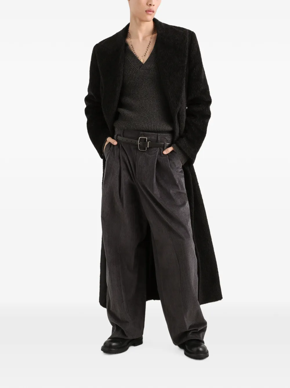 Dolce & Gabbana Fluwelen broek Grijs