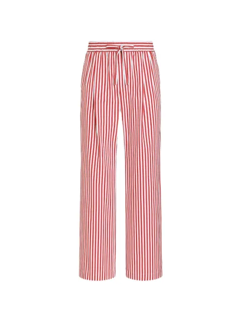 Dolce & Gabbana pantalones de popelina con motivo de rayas