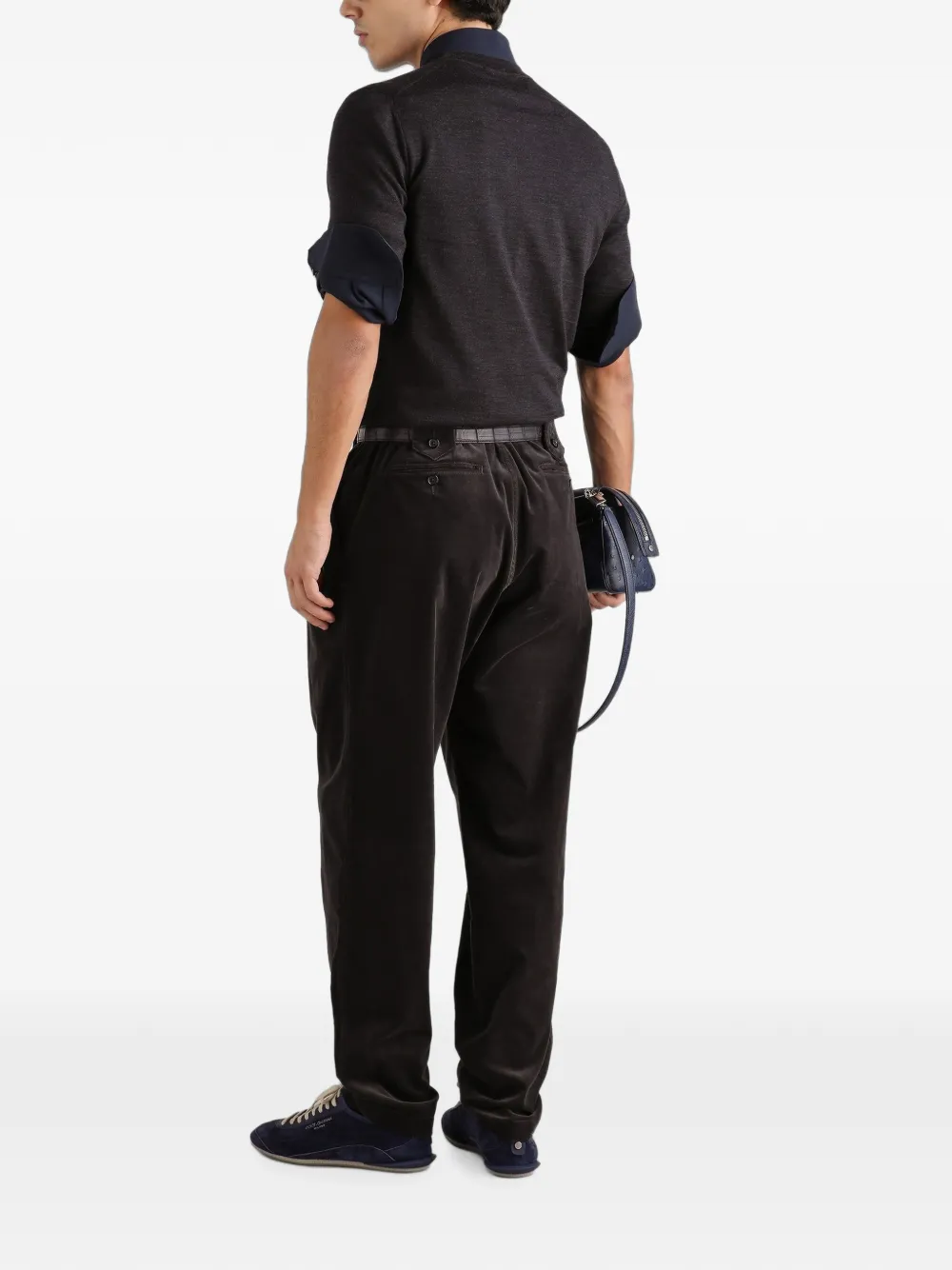 Dolce & Gabbana velvet trousers Bruin