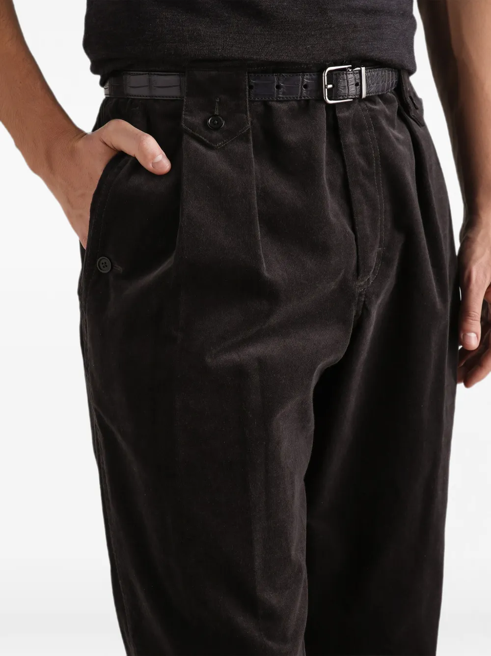Dolce & Gabbana velvet trousers Bruin