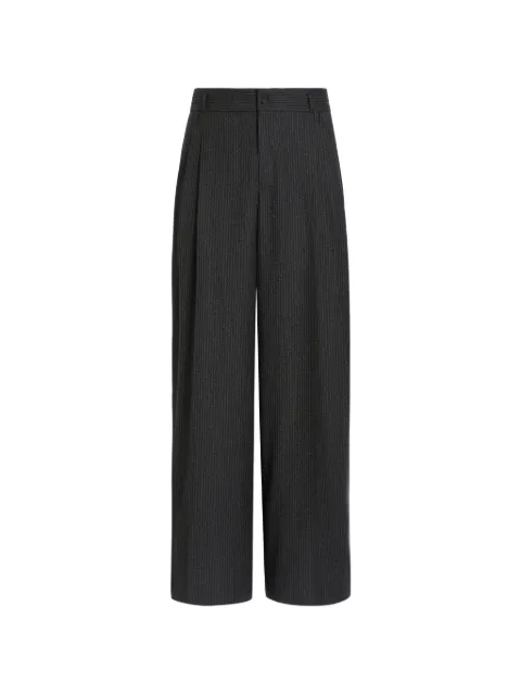 Dolce & Gabbana mouliné striped flannel trousers