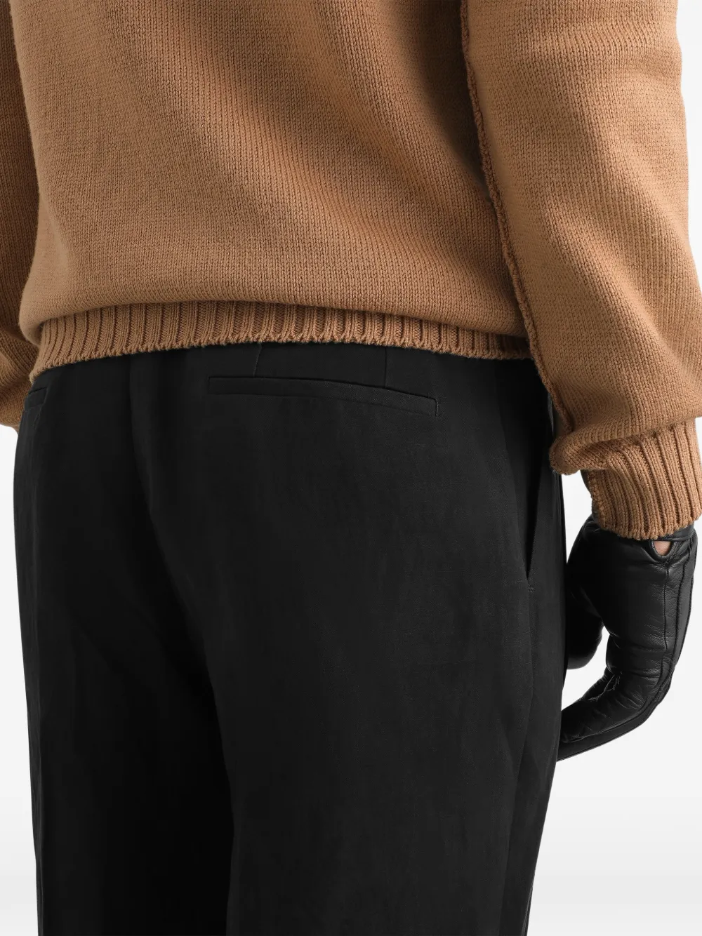Dolce & Gabbana Linnen broek Zwart