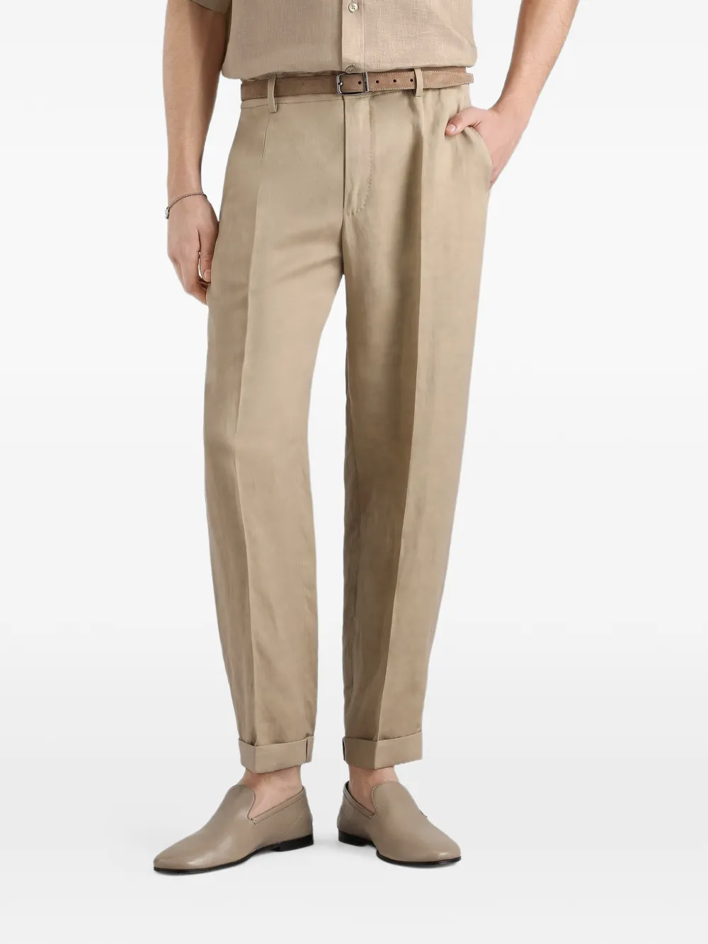 Dolce & Gabbana Linnen broek Beige