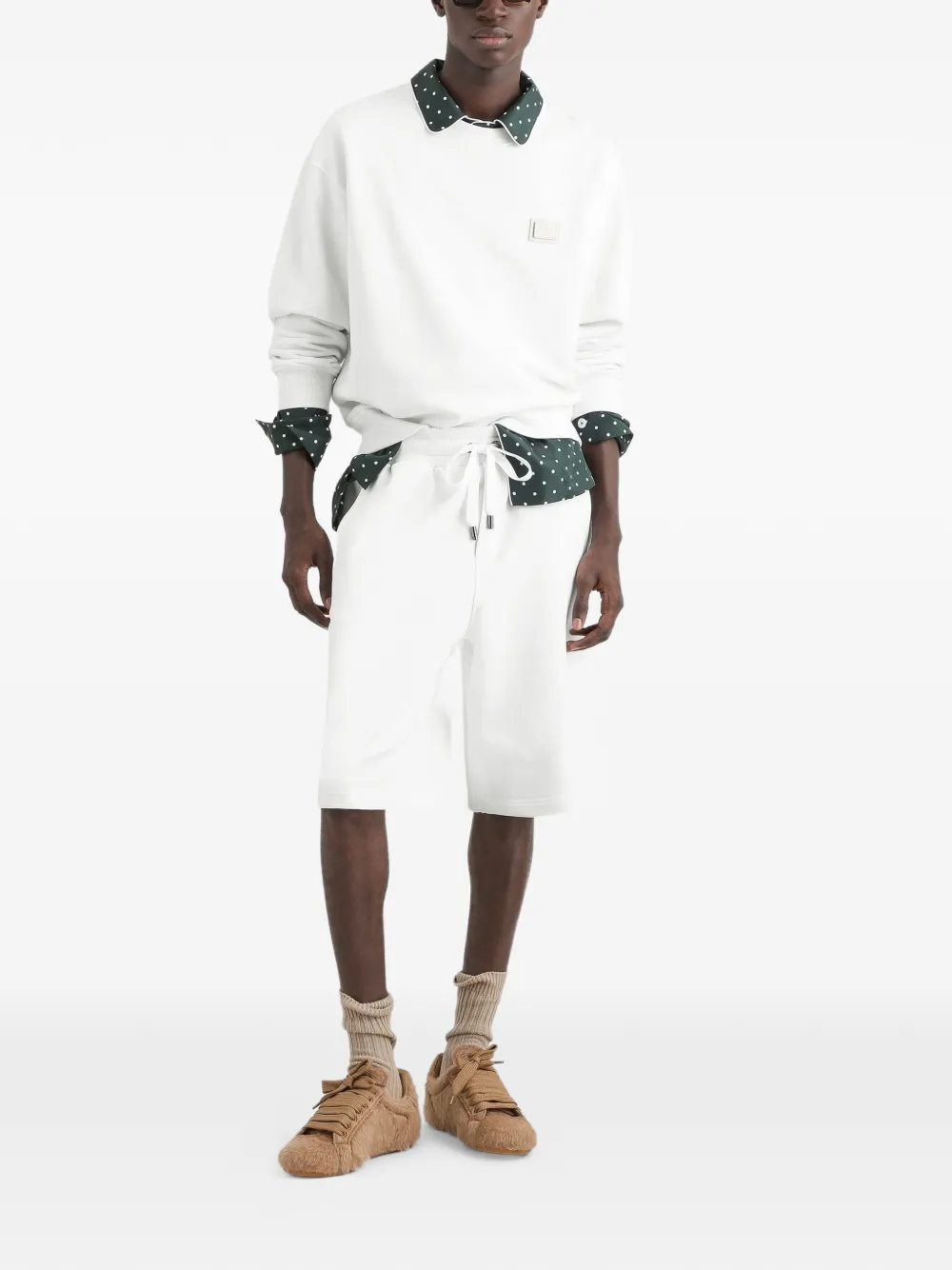 Dolce & Gabbana Jersey bermuda shorts Wit
