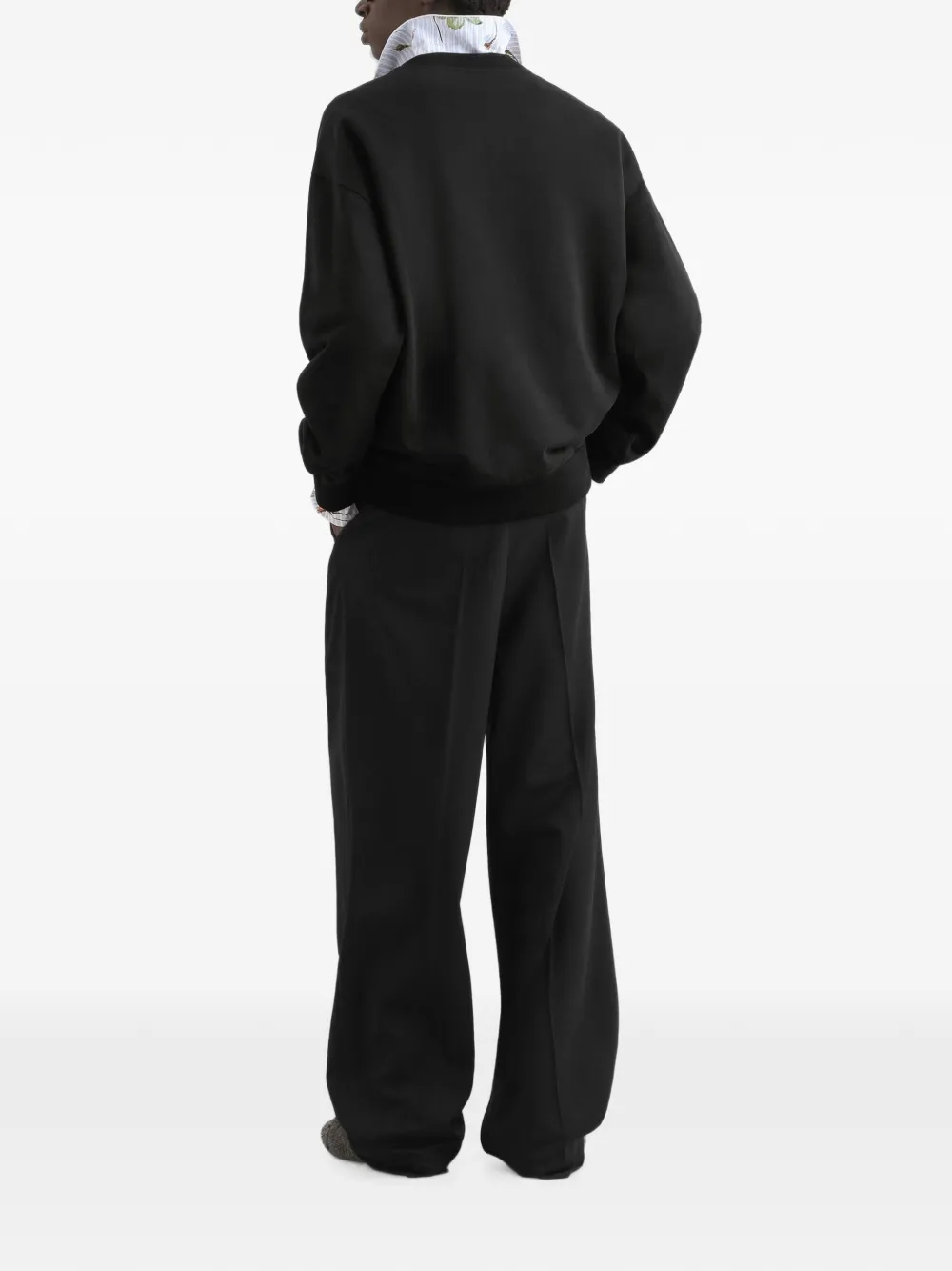 Dolce & Gabbana Gabardine broek van scheerwol Zwart