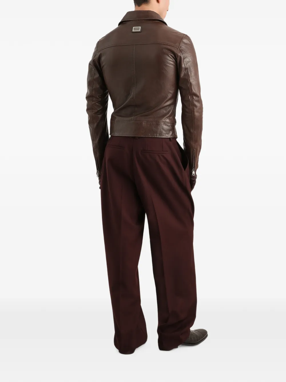 Dolce & Gabbana wool gabardine trousers Bruin