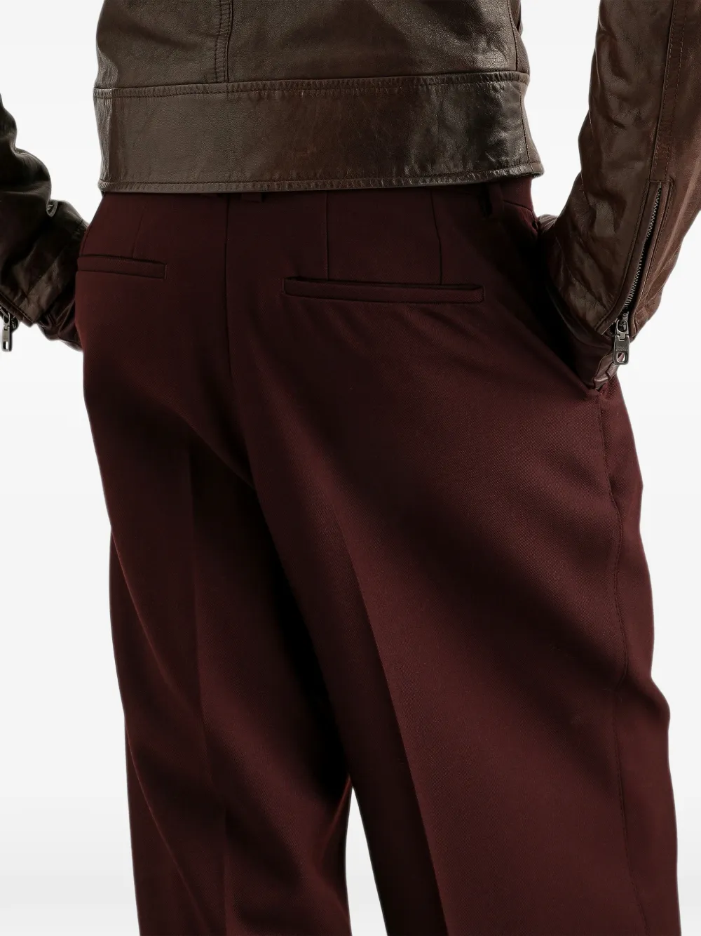 Dolce & Gabbana wool gabardine trousers Bruin