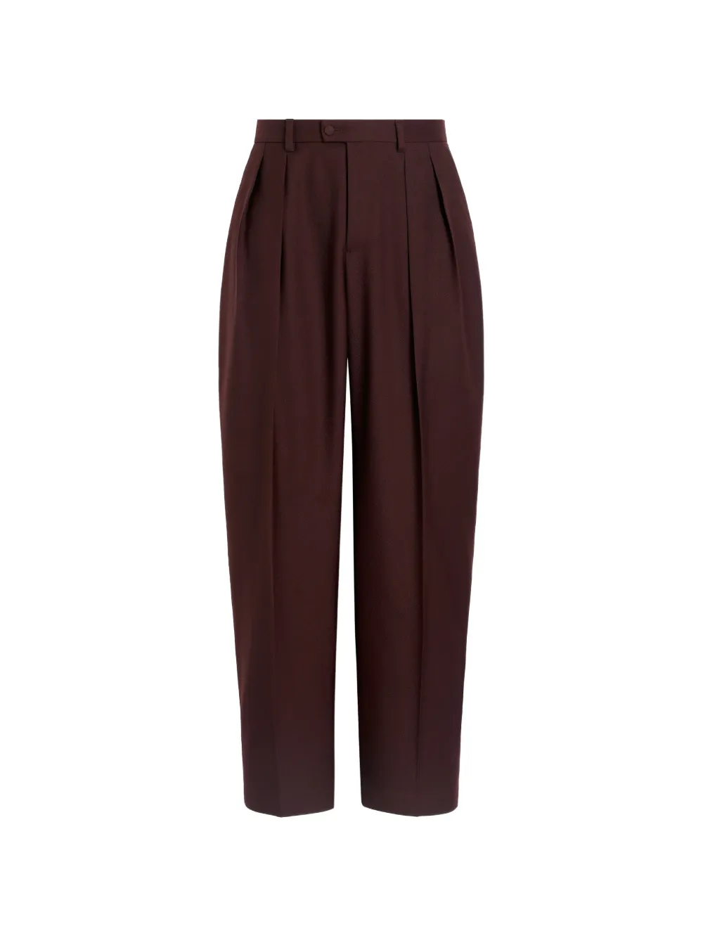 Dolce & Gabbana Pantaloni in gabardine di lana - Marrone