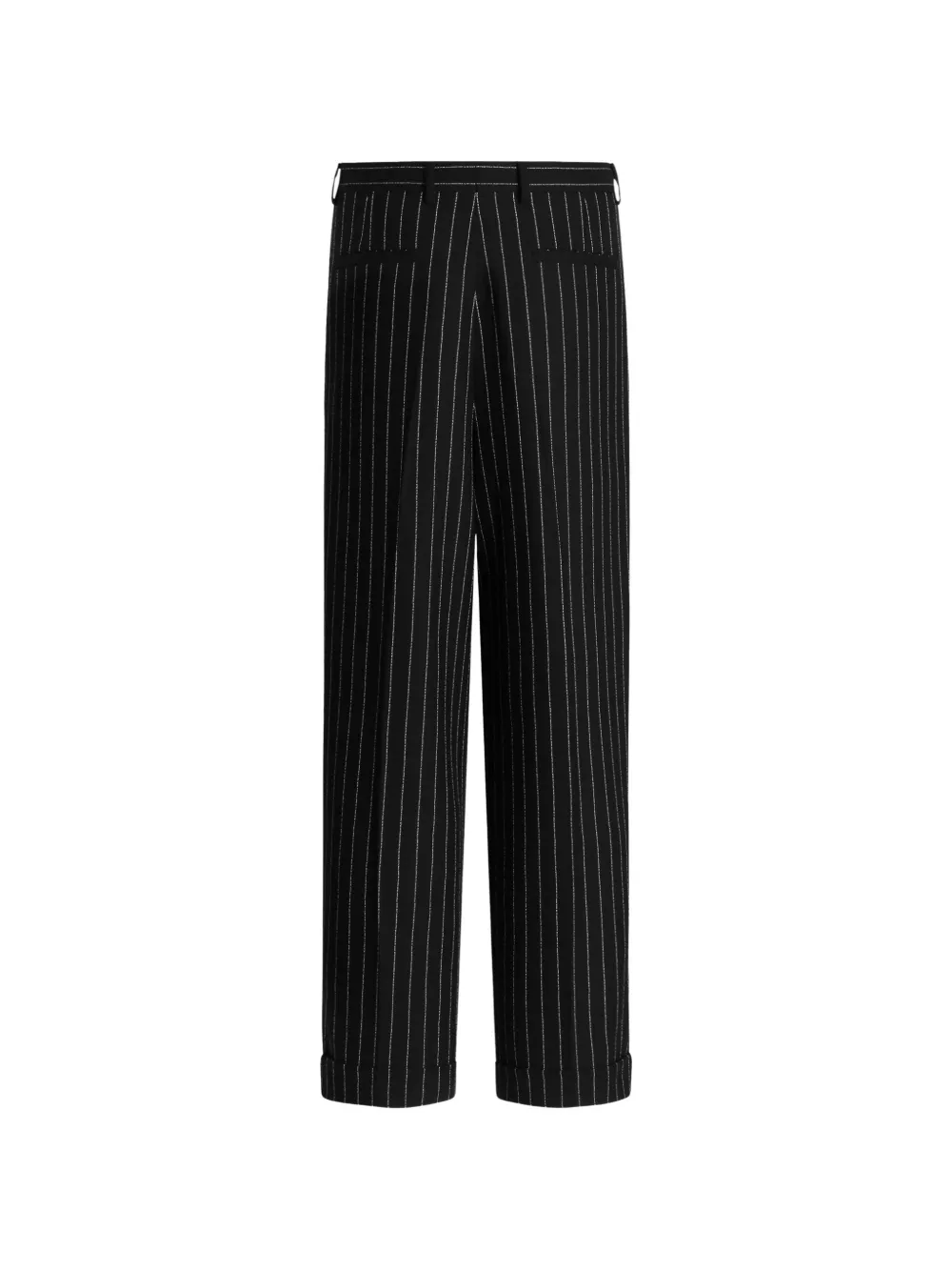 Dolce & Gabbana Pantalon met krijtstreep van scheerwol Zwart