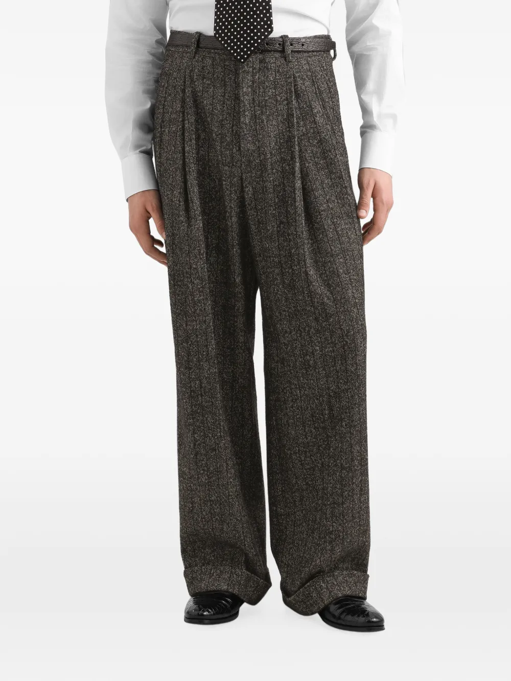 Dolce & Gabbana Gestreepte broek Grijs