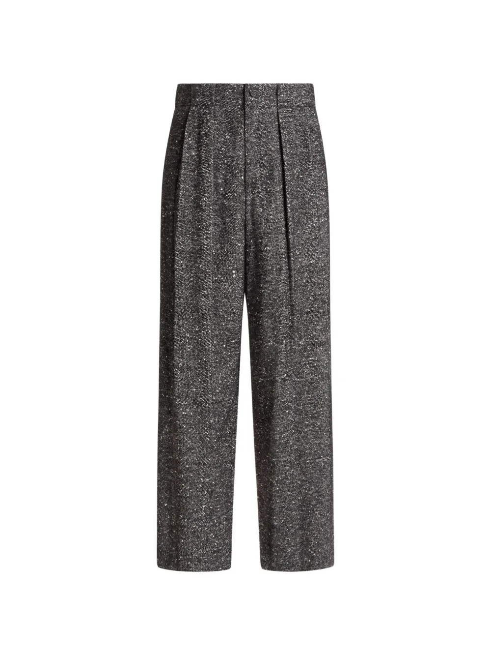 Dolce & Gabbana textured wool-blend trousers - Grau