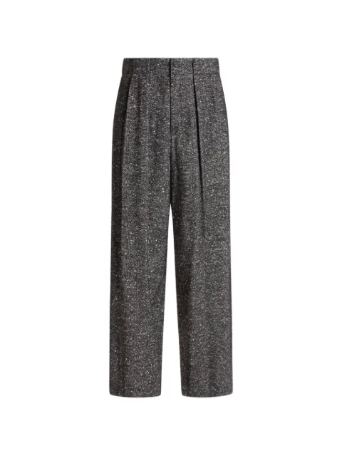 Dolce & Gabbana textured wool-blend trousers