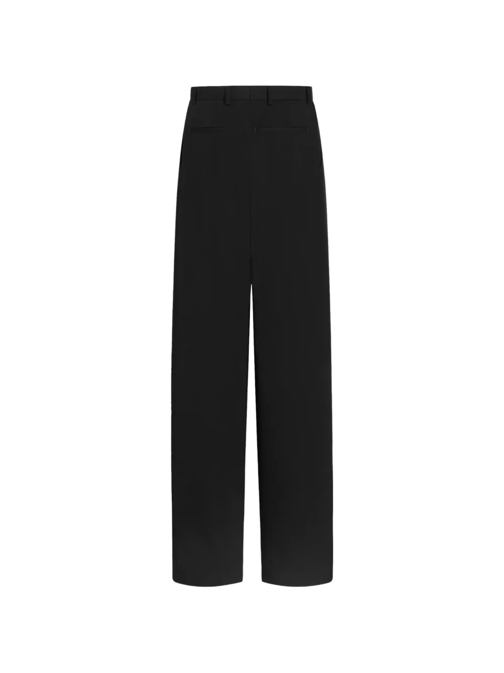 Dolce & Gabbana Wollen gabardine broek Zwart