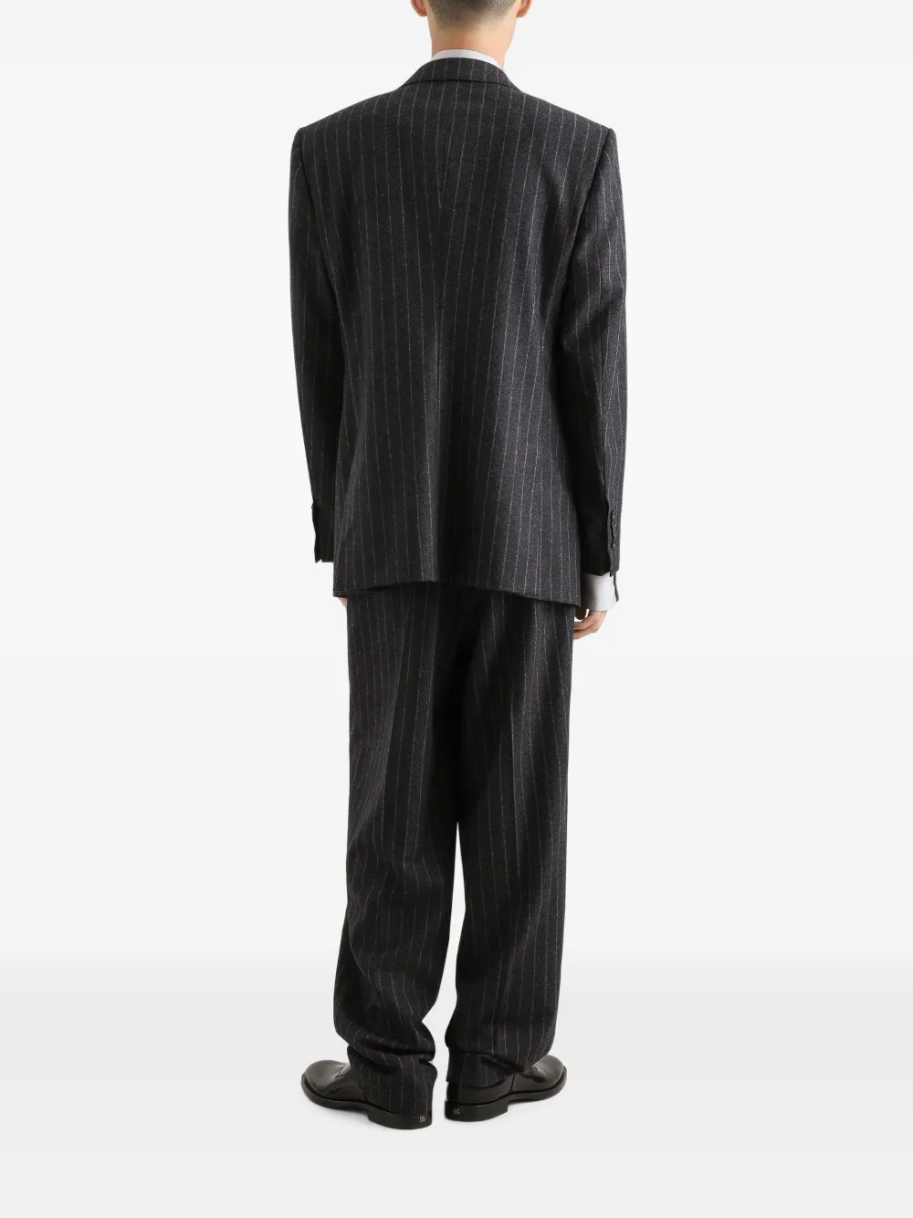 Dolce & Gabbana Flanellen chino met krijtstreep Grijs