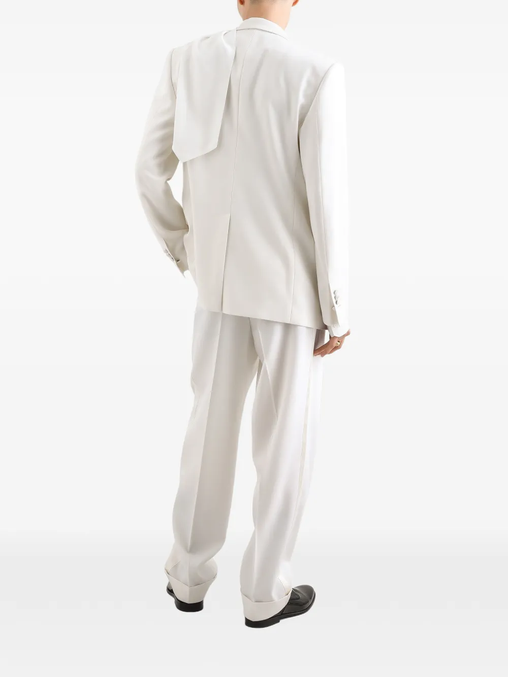 Dolce & Gabbana Wollen smoking broek Wit
