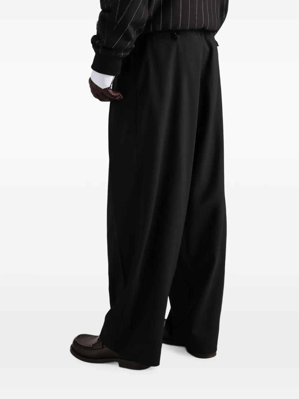 Dolce & Gabbana EXCLUSIVE gabardine broek Zwart