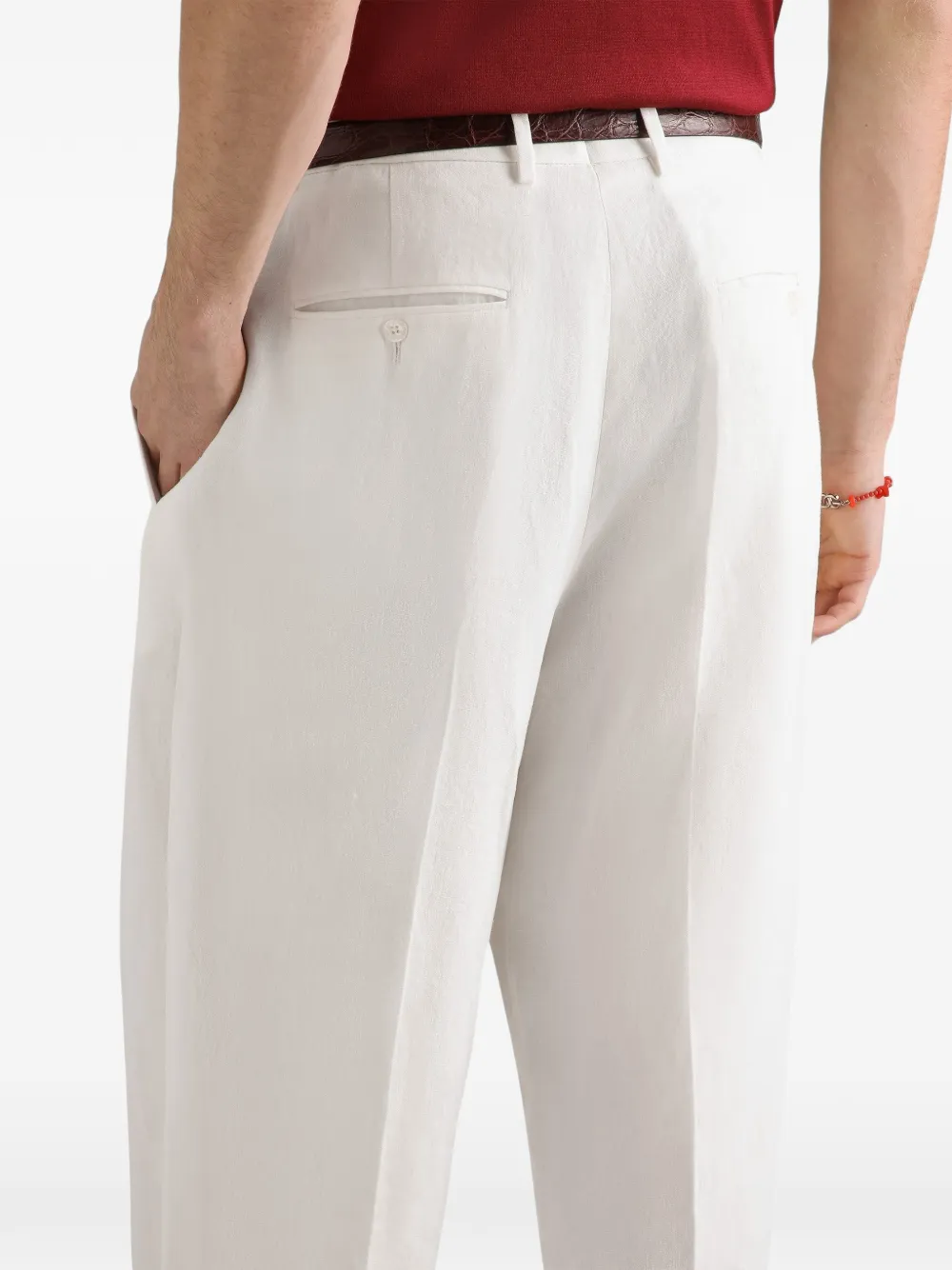 Dolce & Gabbana Linen Trousers | White | FARFETCH