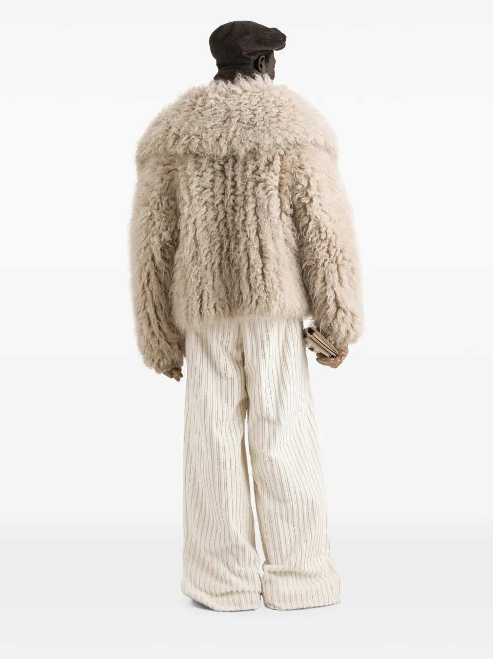 Dolce & Gabbana Ribfluwelen broek Wit