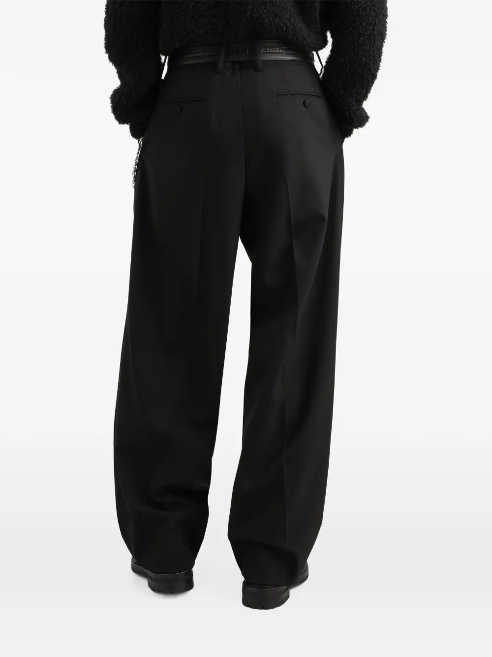 Dolce & Gabbana Panama wollen broek Zwart