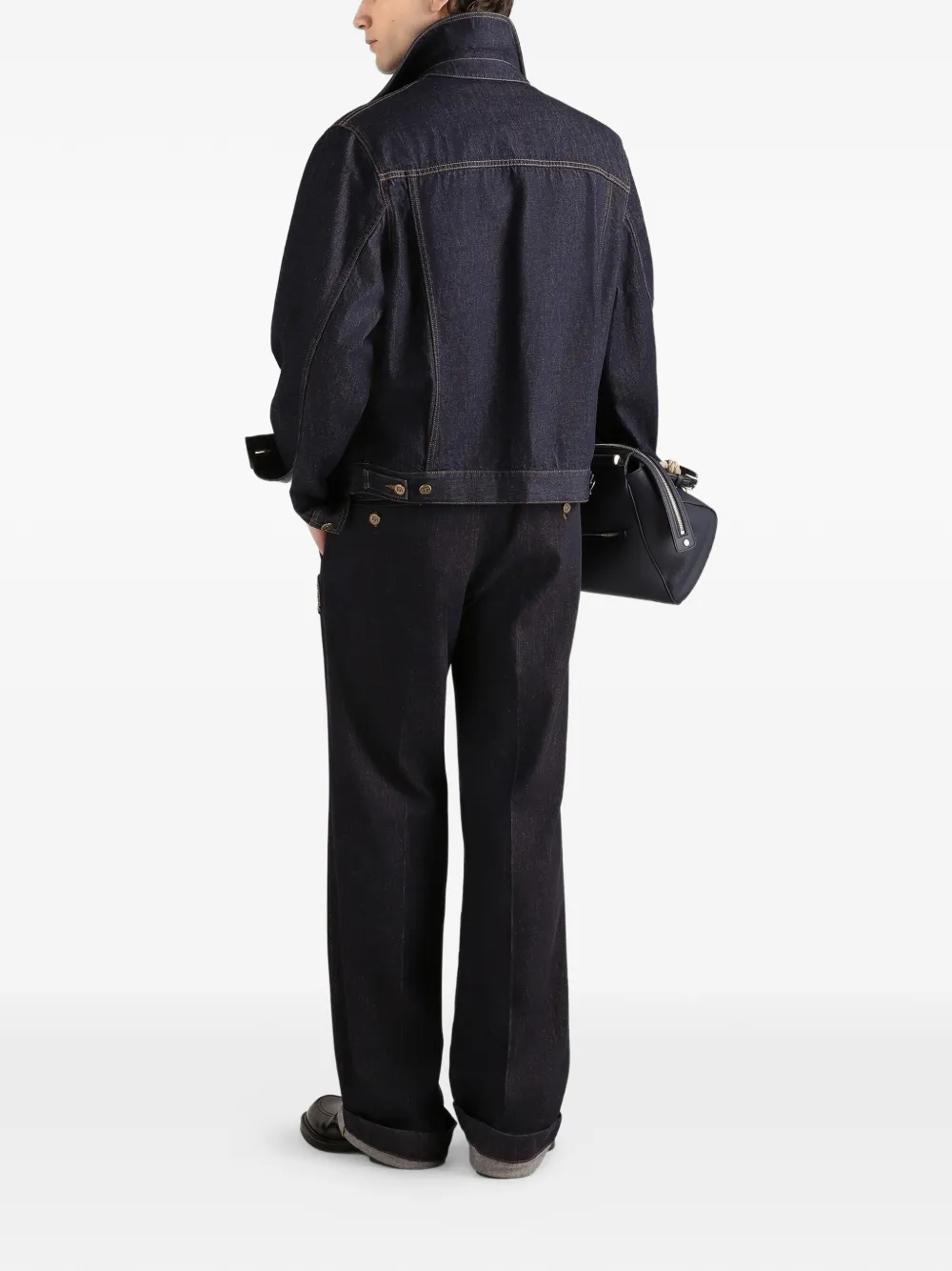 Dolce & Gabbana Denim joggingbroek met patch Blauw