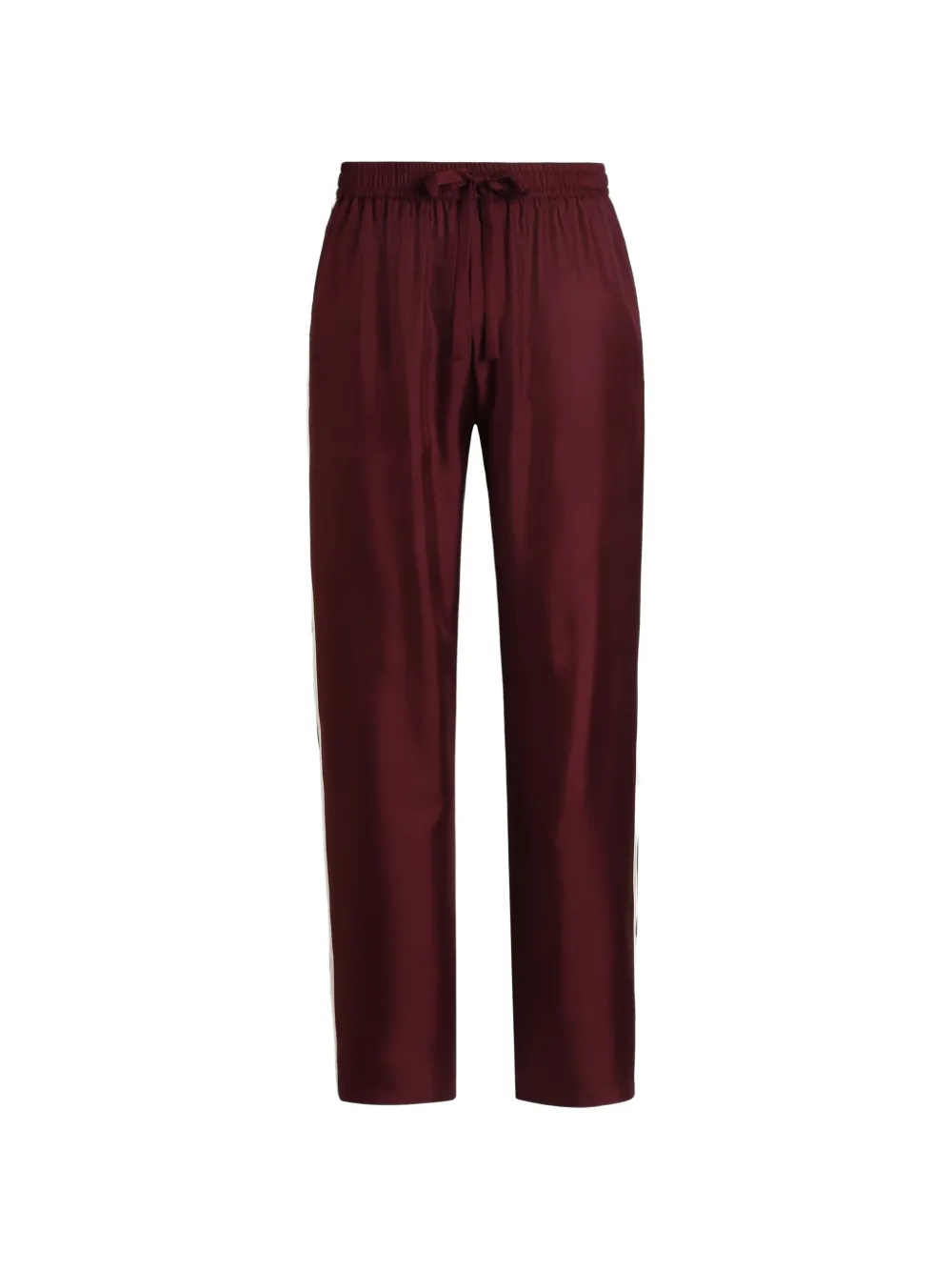 Dolce & Gabbana Pantaloni Vanity in twill di seta - Rosso