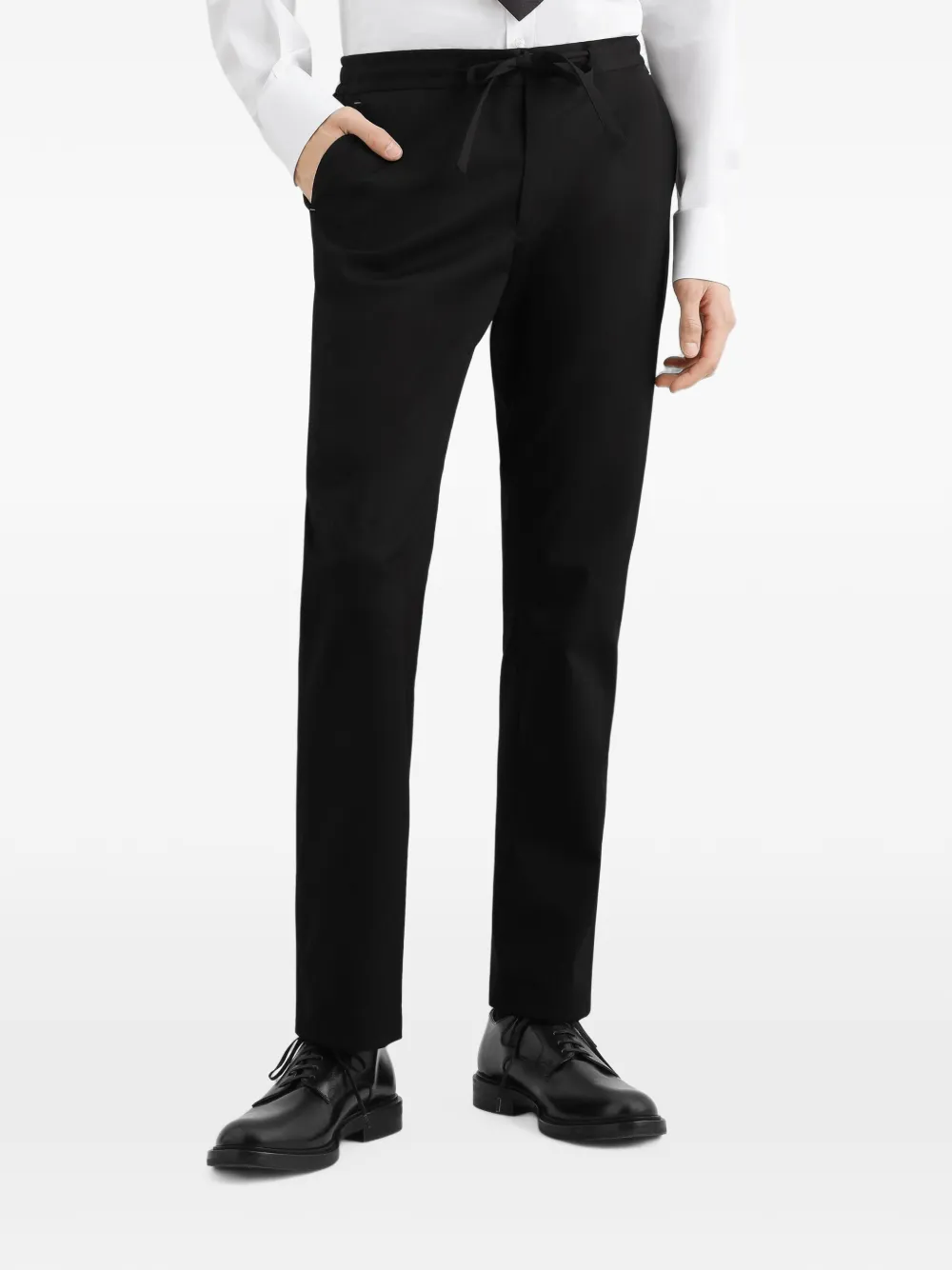 Dolce & Gabbana Technische wollen joggingbroek Zwart