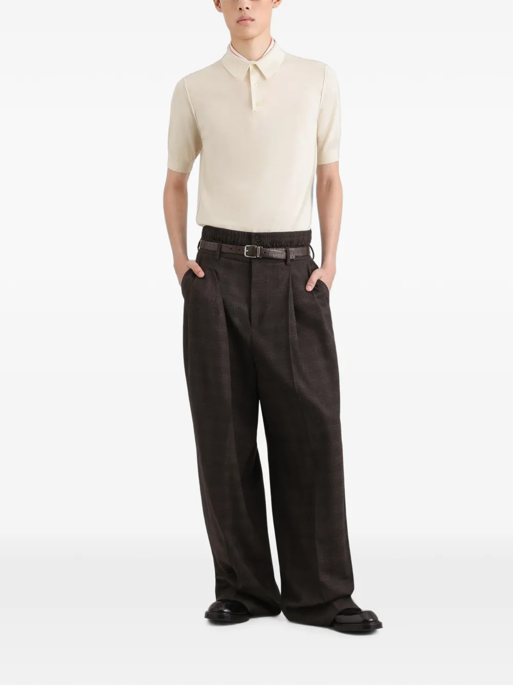 Dolce & Gabbana Broek met glen-ruit Bruin