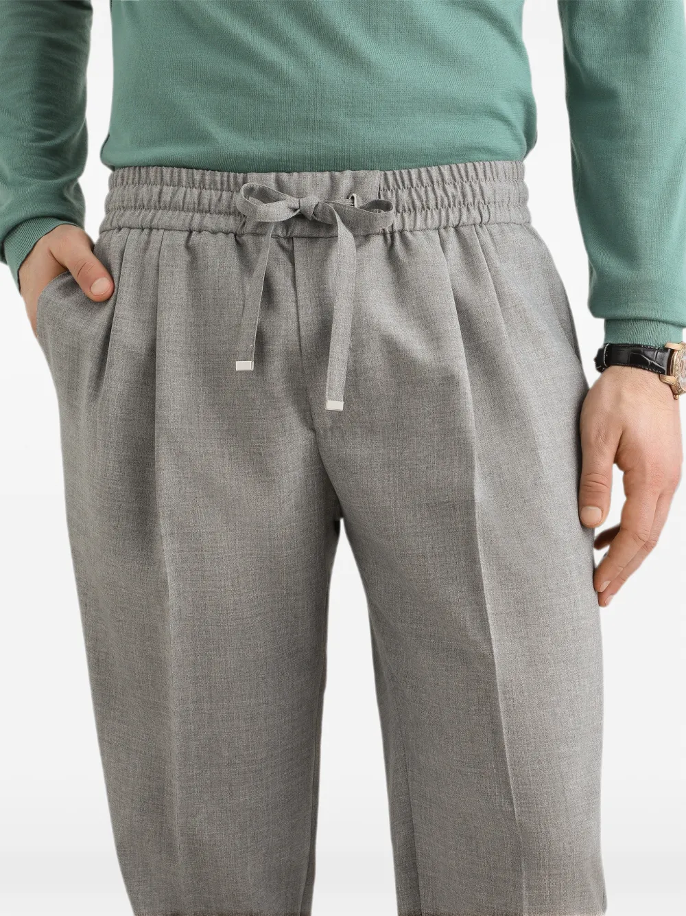 Dolce & Gabbana Wollen joggingbroek Grijs