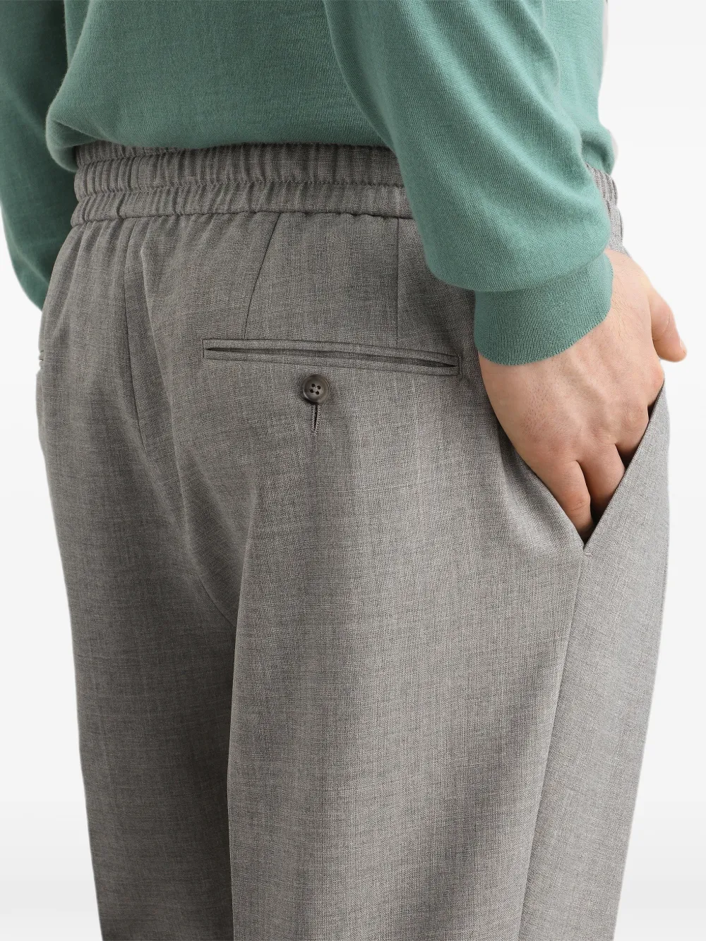 Dolce & Gabbana Wollen joggingbroek Grijs