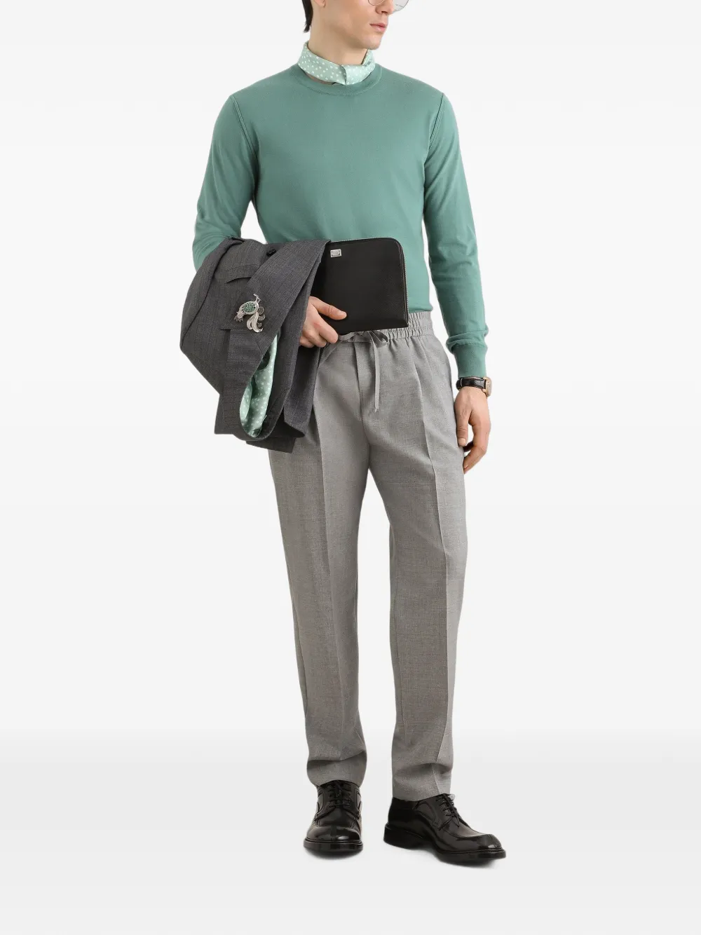 Dolce & Gabbana Wollen joggingbroek Grijs