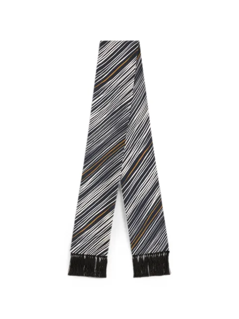 Dolce & Gabbana striped-print twill scarf