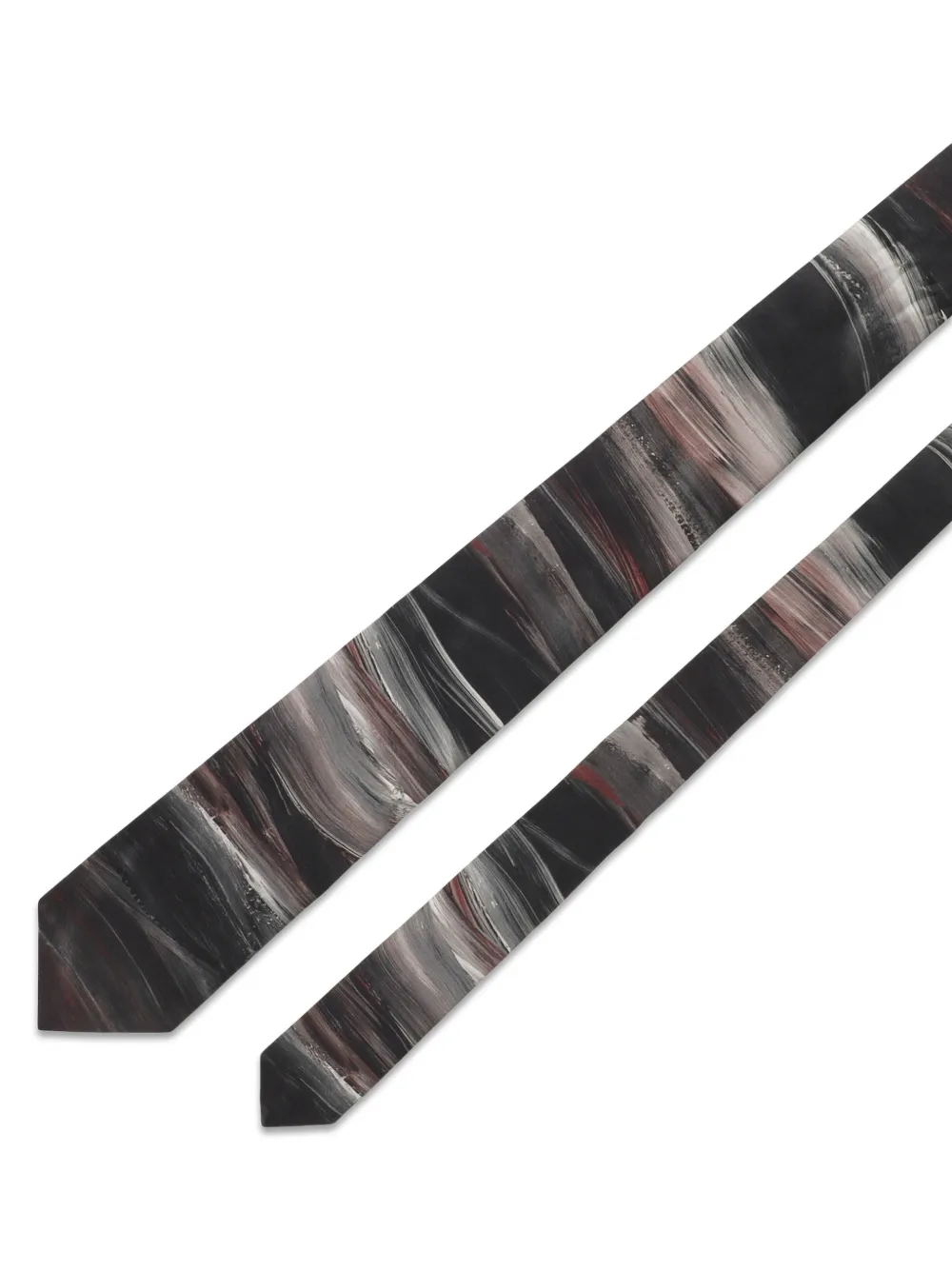 Dolce & Gabbana Stropdas met abstracte print Zwart