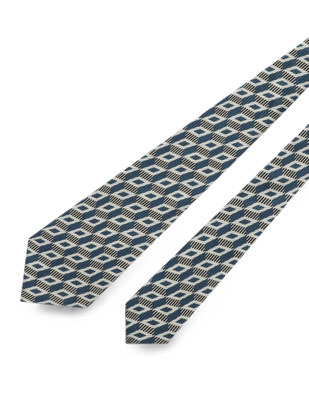 Dolce & Gabbana Stropdas met diamantvormig jacquard Blauw
