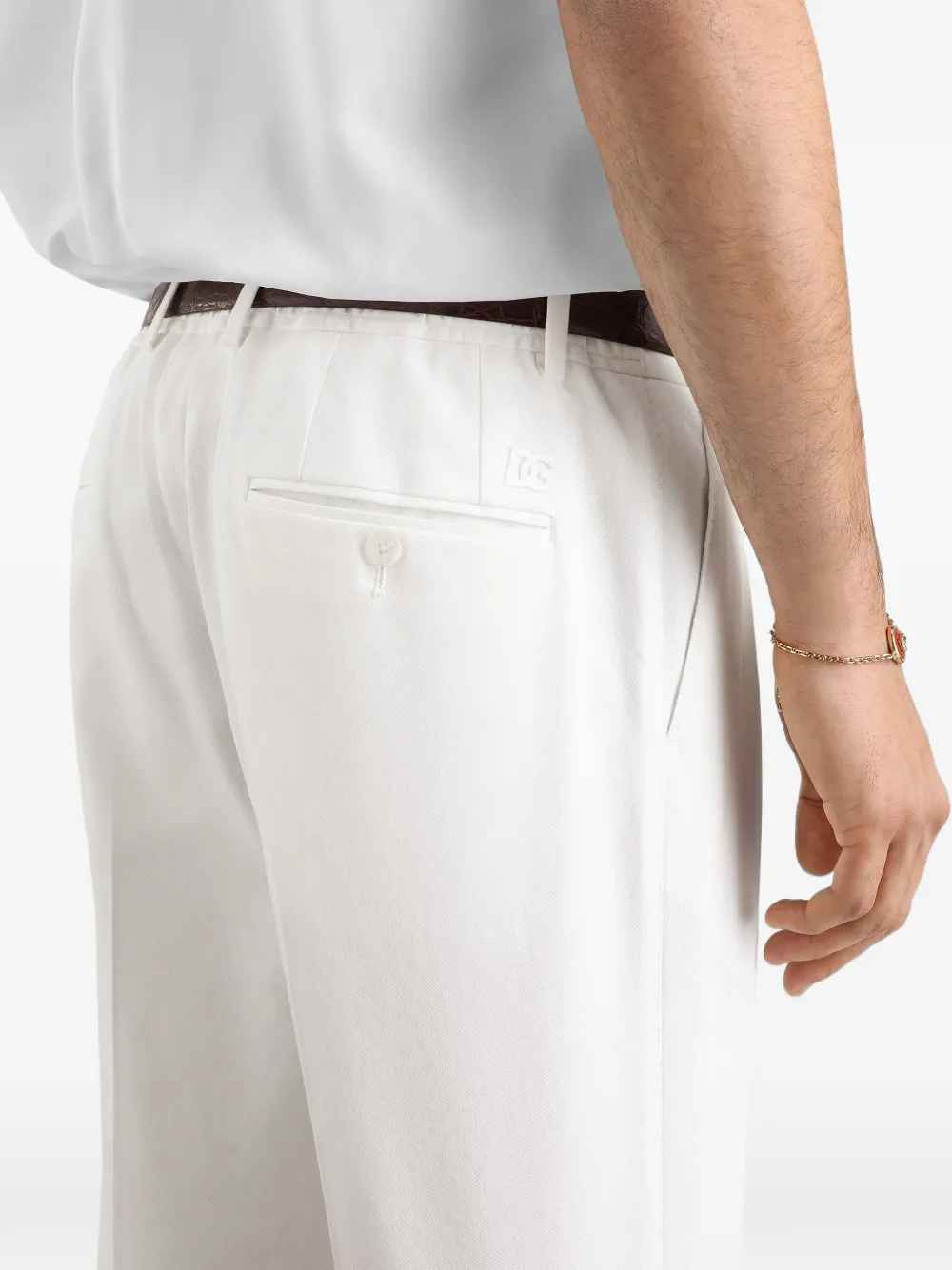 Dolce & Gabbana Katoenen broek Wit